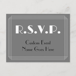Carte postale RSVP Art Déco Look