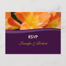 Carte postale RSVP de mariage