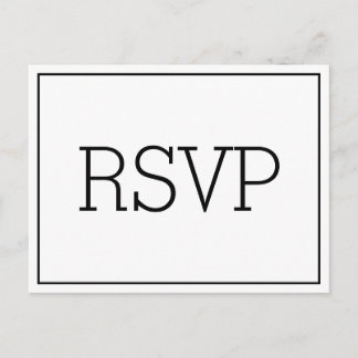 Carte postale RSVP essentielle de base