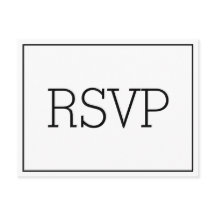 Carte postale RSVP essentielle de base