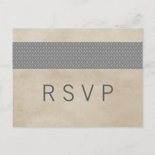 Carte postale RSVP Gray Russe Damask
