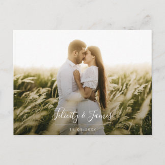 Carte postale RSVP Green Leafy Floral Wedding
