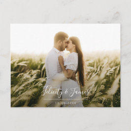 Carte postale RSVP Green Leafy Floral Wedding