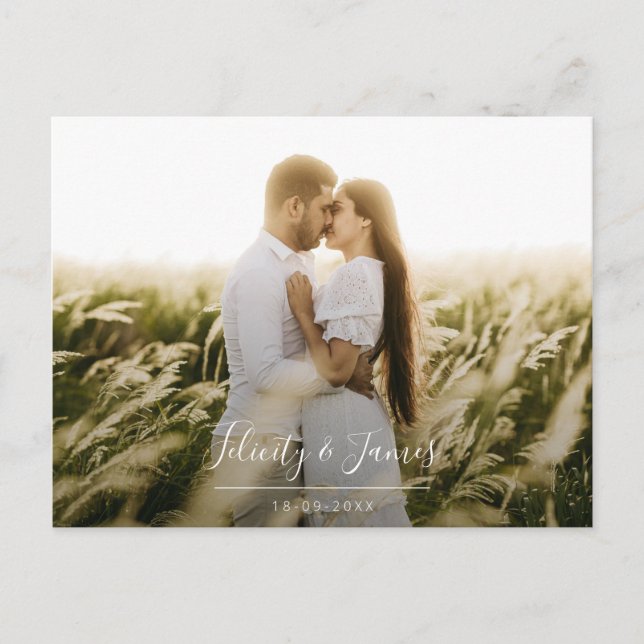 Carte postale RSVP Green Leafy Floral Wedding (Devant)