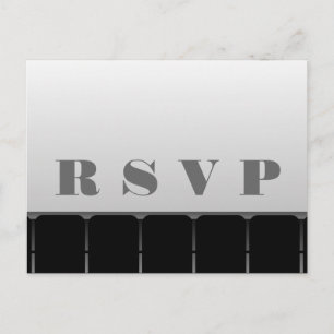 Carte postale RSVP, Gris