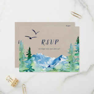 Carte postale RSVP Kraft Rocky Mountain Menu Choix