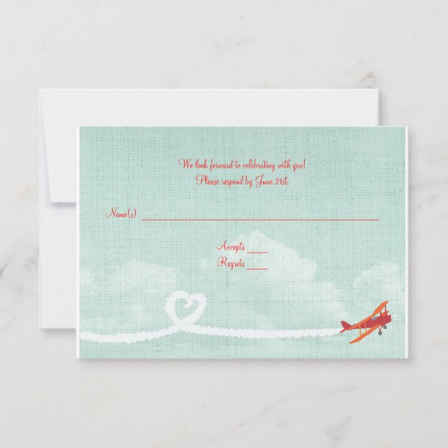 Carte Postale RSVP L'Amour Est Dans L'Air (Devant)