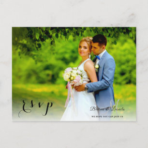 Carte Postale Rsvp Photo Personnalisée Simple Et É