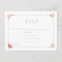 Carte postale RSVP pour les coques de mer