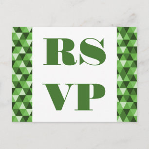 Carte postale RSVP pour Triangles géométriques ver
