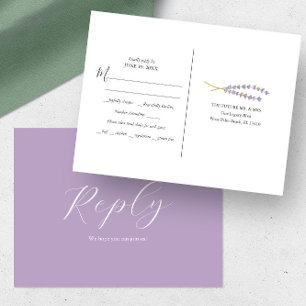 Carte postale RSVP Rustic Lavender Meice Choice