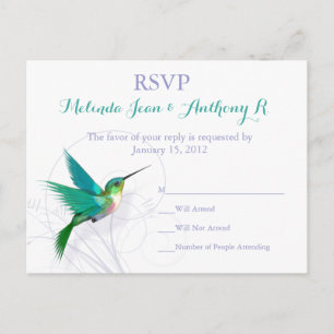Carte postale RSVP Swirl