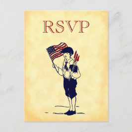 Carte postale RSVP Vintage 4 juillet