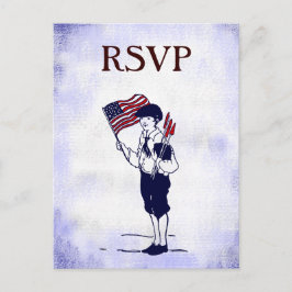 Carte postale RSVP Vintage 4 juillet