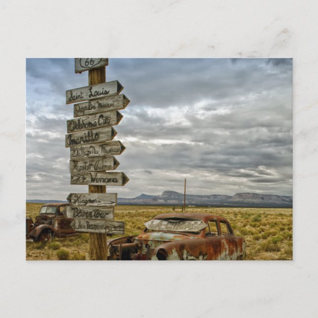 Carte Postale RT 66 Arizona Desert (Devant)