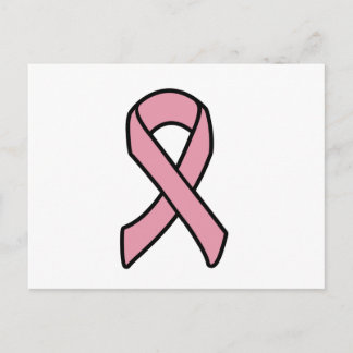 Carte Postale Ruban Cancer du sein