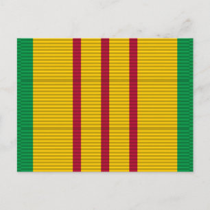 Carte Postale Ruban de la Médaille du service du Vietnam