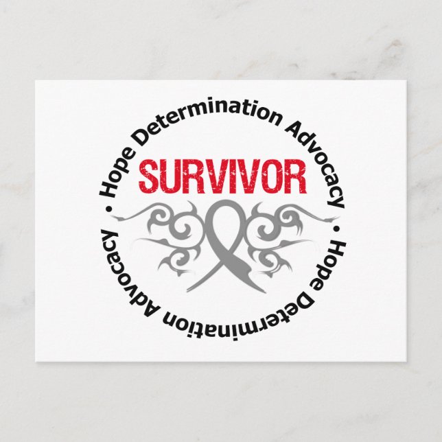 Carte Postale Ruban Tribal Survivor Tumor (Devant)