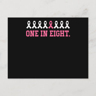 Carte Postale Rubans contre le cancer un sur huit
