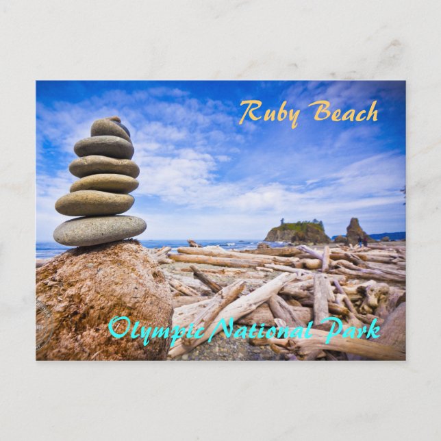 Carte Postale Ruby Beach - Parc national olympique (Devant)