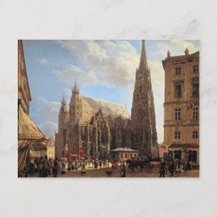 Carte Postale Rudolf von Alt Cathédrale Saint-Etienne de Vienne