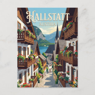 Carte Postale Rue à Hallstatt Autriche