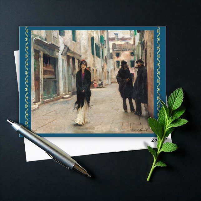 Carte Postale Rue à Venise par John Sargent (Créateur téléchargé)