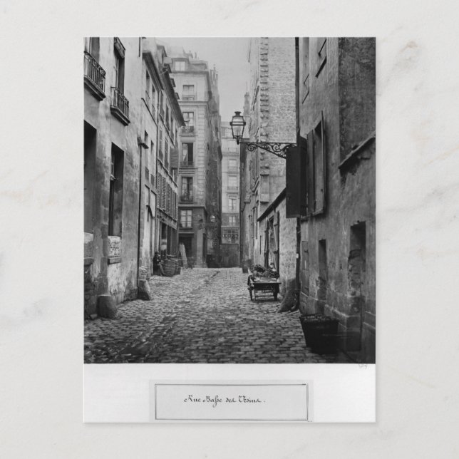 Carte Postale Rue Basse des Ursins, Paris, 1858-78 (Devant)