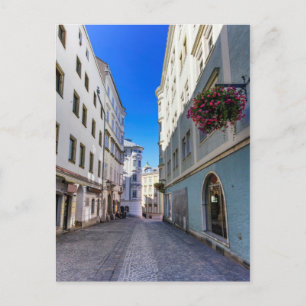 Carte Postale Rue dans la vieille ville, Linz, Autriche