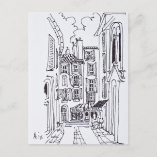 Carte Postale Rue de la Masse | Aix en Provence, France
