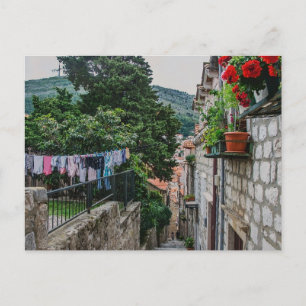 Carte Postale Rue de pierre étroite à Dubrovnik
