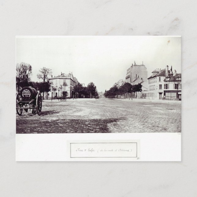 Carte Postale Rue d'Enfer, de la route d'Orléans (Devant)