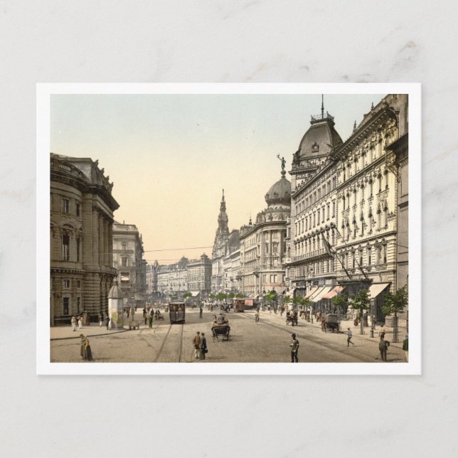 Carte Postale Rue des Anneaux, Budapest, Hongrie (Devant)