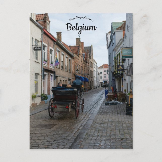 Carte Postale Rue en Belgique (Devant)