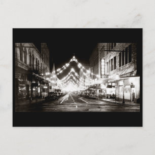 Carte Postale Rue Fort d'Honolulu en 1942 à la nuit