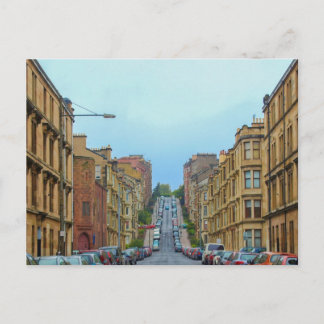 Carte Postale Rue Gardner la plus pentue de Glasgow