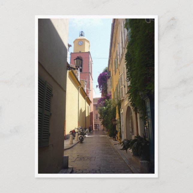 Carte Postale rue saint tropez (Devant)