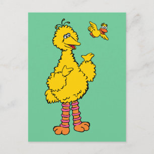 Carte Postale Rue Sésame   Big Bird & Little Bird