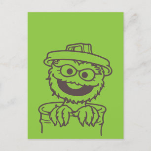 Carte Postale Rue Sésame   Oscar le Grouch Bright