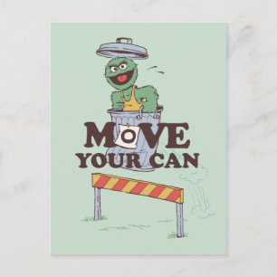 Carte Postale Rue Sésame   Oscar the Grouch Move Your Can