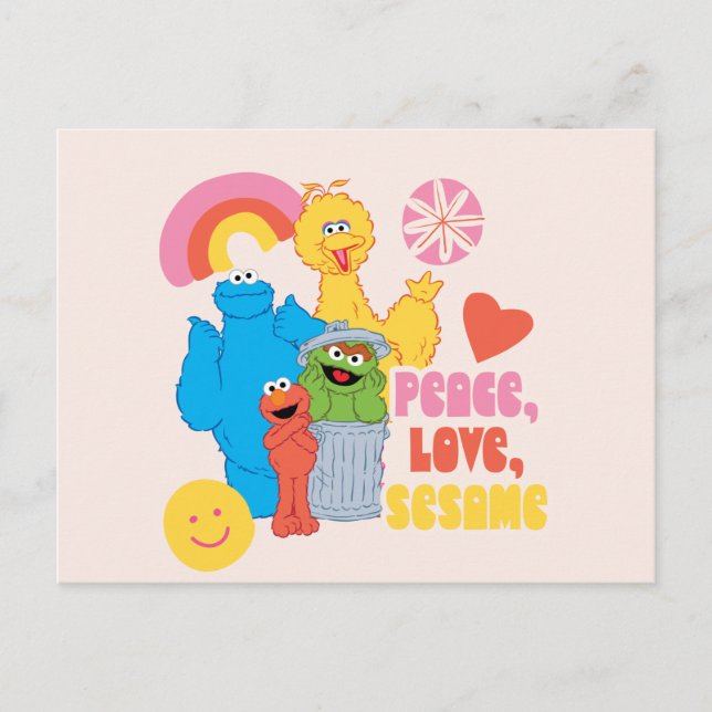 Carte Postale Rue Sésame | Paix, Amour, Sésame (Devant)