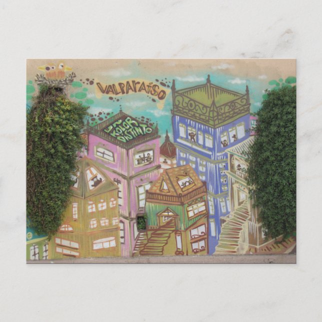 Carte Postale rue valparaíso (Devant)