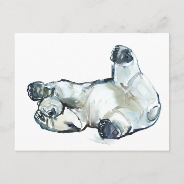 Carte Postale Ruée de neige (Devant)