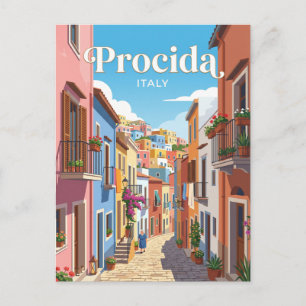 Carte Postale Ruelle à Procida en Italie