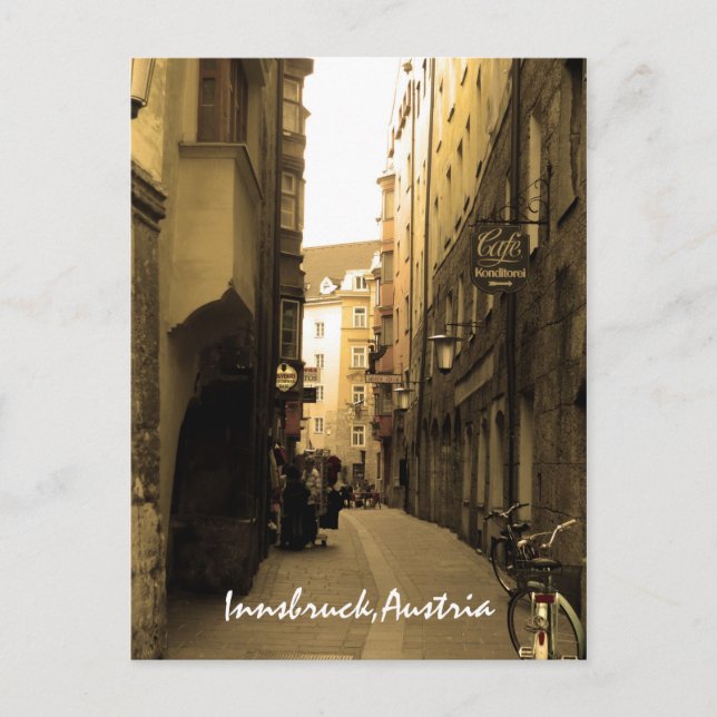 Carte Postale Ruelle européenne typique (Devant)