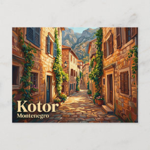 Carte Postale ruelle St-Jean Monténégro