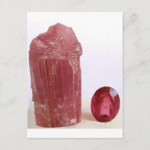 Carte Postale Ruellite de Tourmaline