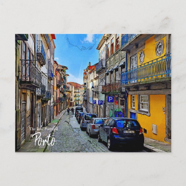 Carte Postale Rues de Porto Portugal (Devant)
