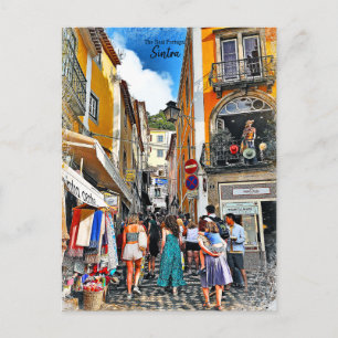 Carte Postale Rues de Sintra - Le vrai Portugal