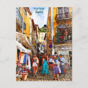 Carte Postale Rues de Sintra - Le vrai Portugal